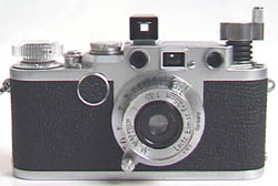 Fitted, with a Cosina finder (sold separately) — the proportions come out well