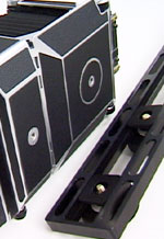Two screw holes hold the body firmly