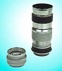 Fitted to an Elmar 90mm barrel (the Elmar 90/4 shown is sold separately)