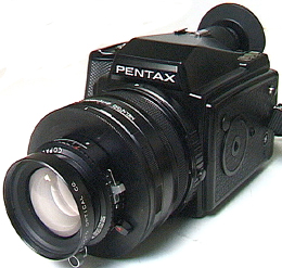 Pentax 645, with the genuine adapter and helicoid unit